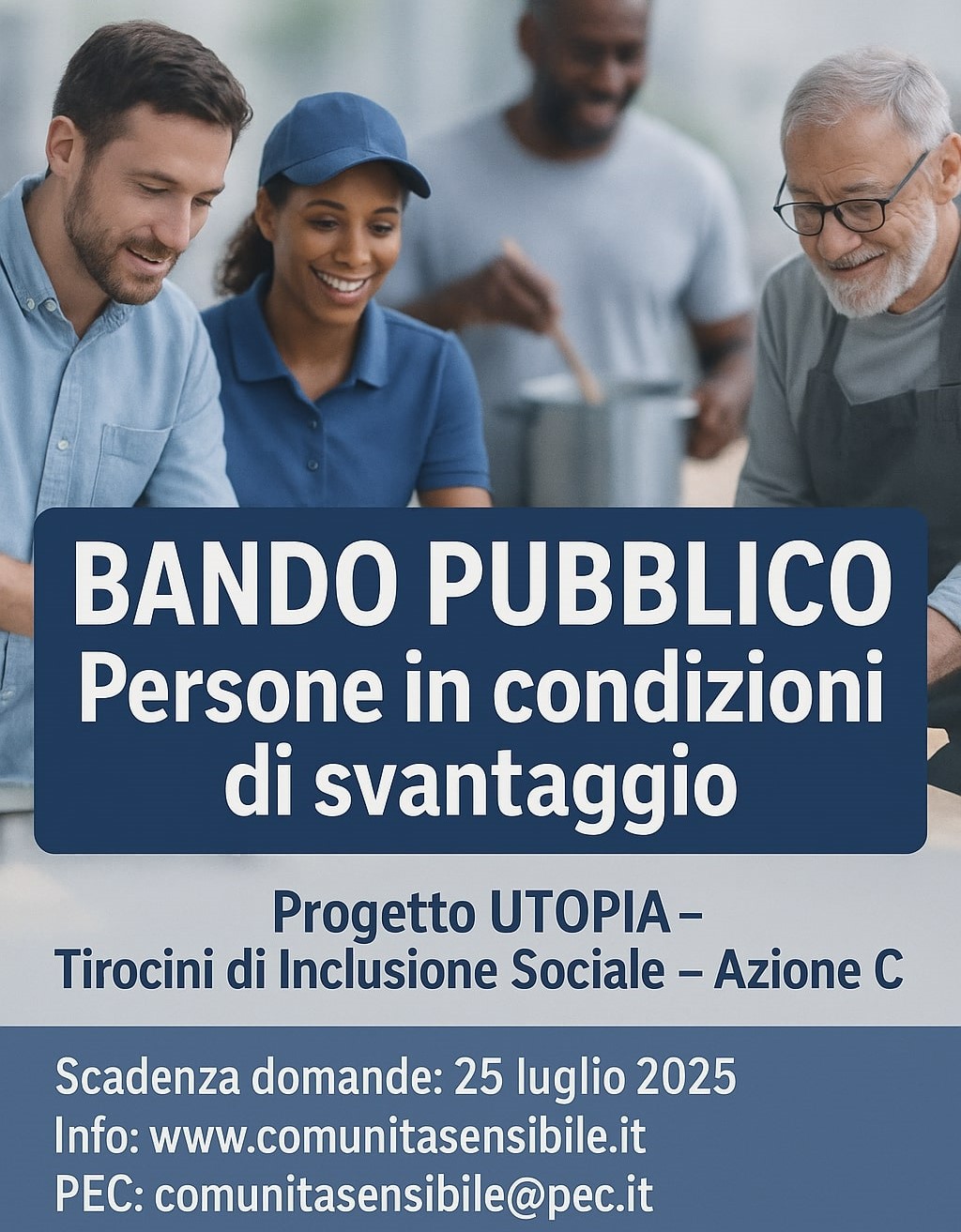 AVVISO PUBBLICO PER L’INDIVIDUAZIONE DI UTENTI PARTECIPANTI ALL’INTERVENTO INERENTE “TIROCINI DI INCLUSIONE SOCIALE” FINALIZZATI A SOSTENERE LA FUORIUSCITA DALLA CONDIZIONE DI SVANTAGGIO