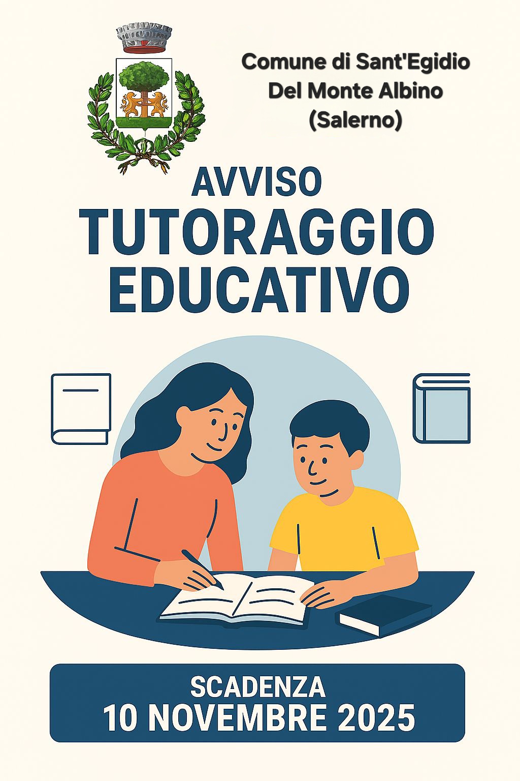 AVVISO PUBBLICO PER L’INDIVIDUAZIONE DI N. 35 MINORI FREQUENTANTI LA SCUOLA PRIMARIA E SECONDARIA DI PRIMO GRADO PARTECIPANTI ALL’INTERVENTO INERENTE “TUTORAGGIO EDUCATIVO”