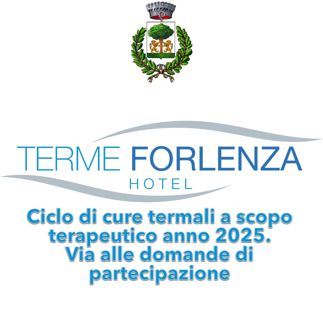 AVVISO PUBBLICO: Ciclo di cure termali a scopo terapeutico, presso lo stabilimento "Terme Forlenza srl" in Contursi Terme - anno 2025.