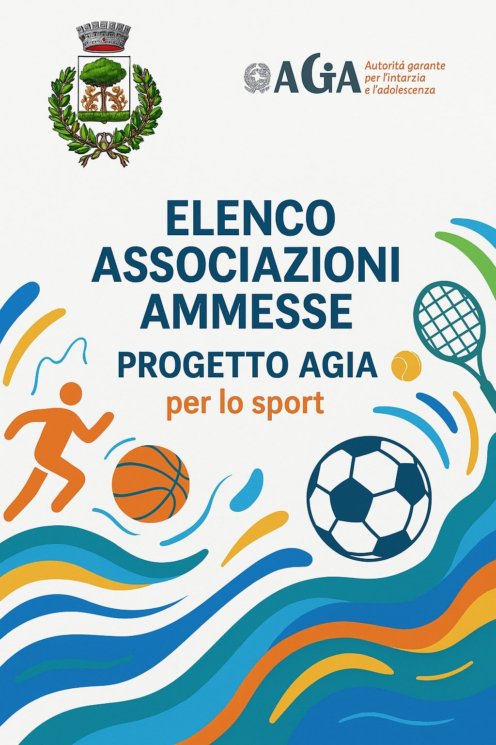 PROGETTO AGIA: ELENCO ASSOCIAZIONI AMMESSE ALLE ATTIVITA' SPORTIVE
